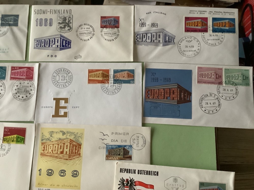 Europa mixed European 1969 postal covers 15 items Ref A2245