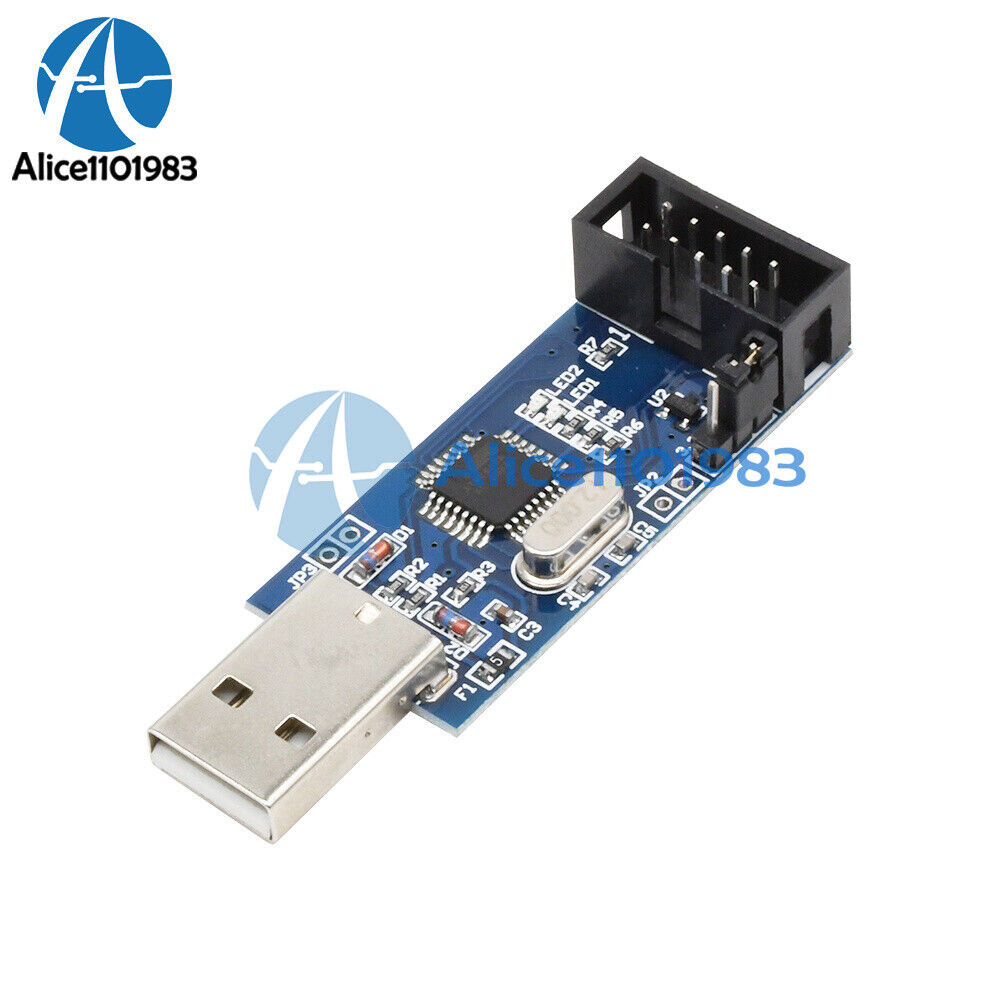 USBASP USBISP AVR Programmer USB+10 Pin Convert to Standard 6Pin Adapter Board