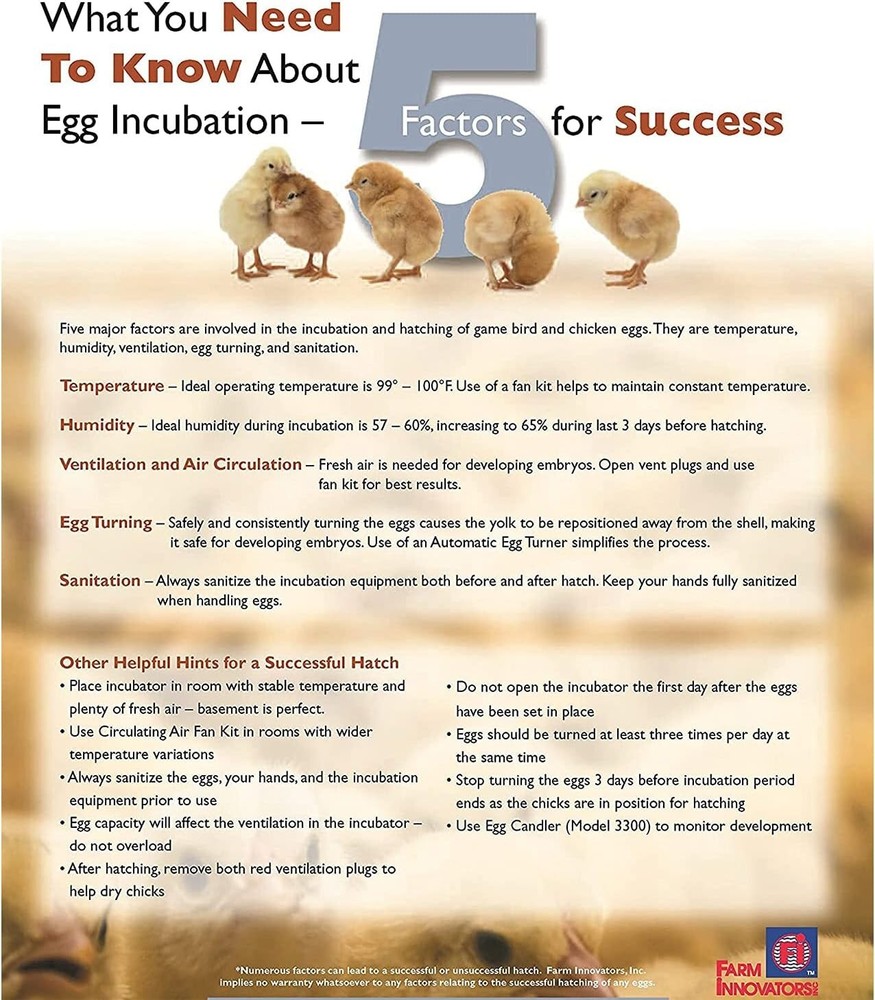 Automatic Egg Incubator with 360-Degree Viewing - Perfect for 41 Eggs Hatching