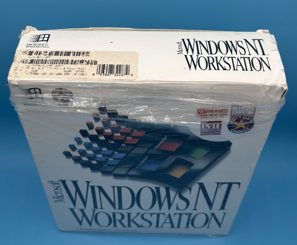 Microsoft Windows NT Workstation 3.51 CD-Rom Operating System - Open Big Box New