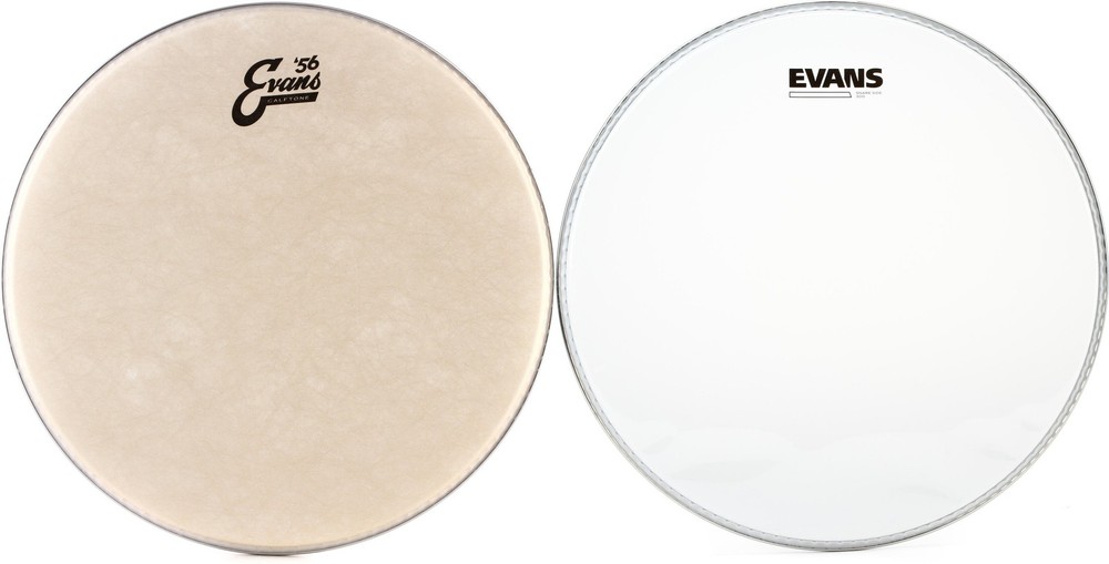 Evans Calftone Drumhead - 14 inch + Evans S14H30 Value Bundle
