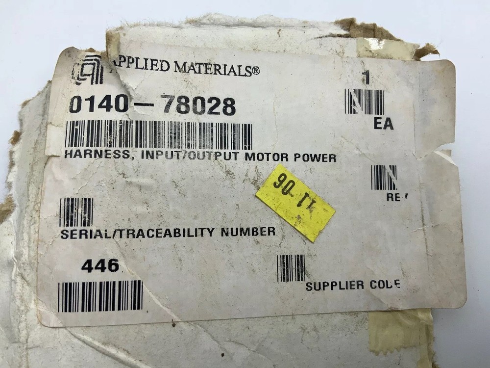 Applied Materials 0140-78028 Harness, Input/Output Motor Power
