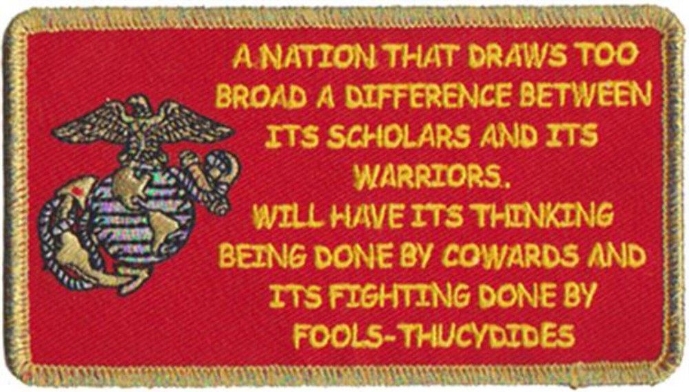 A Nation by Thuchdides - USMC Sew-On Patch