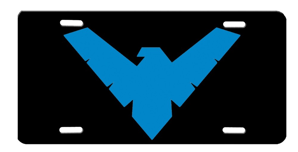 Nightwing High Gloss License Plate Night Wing