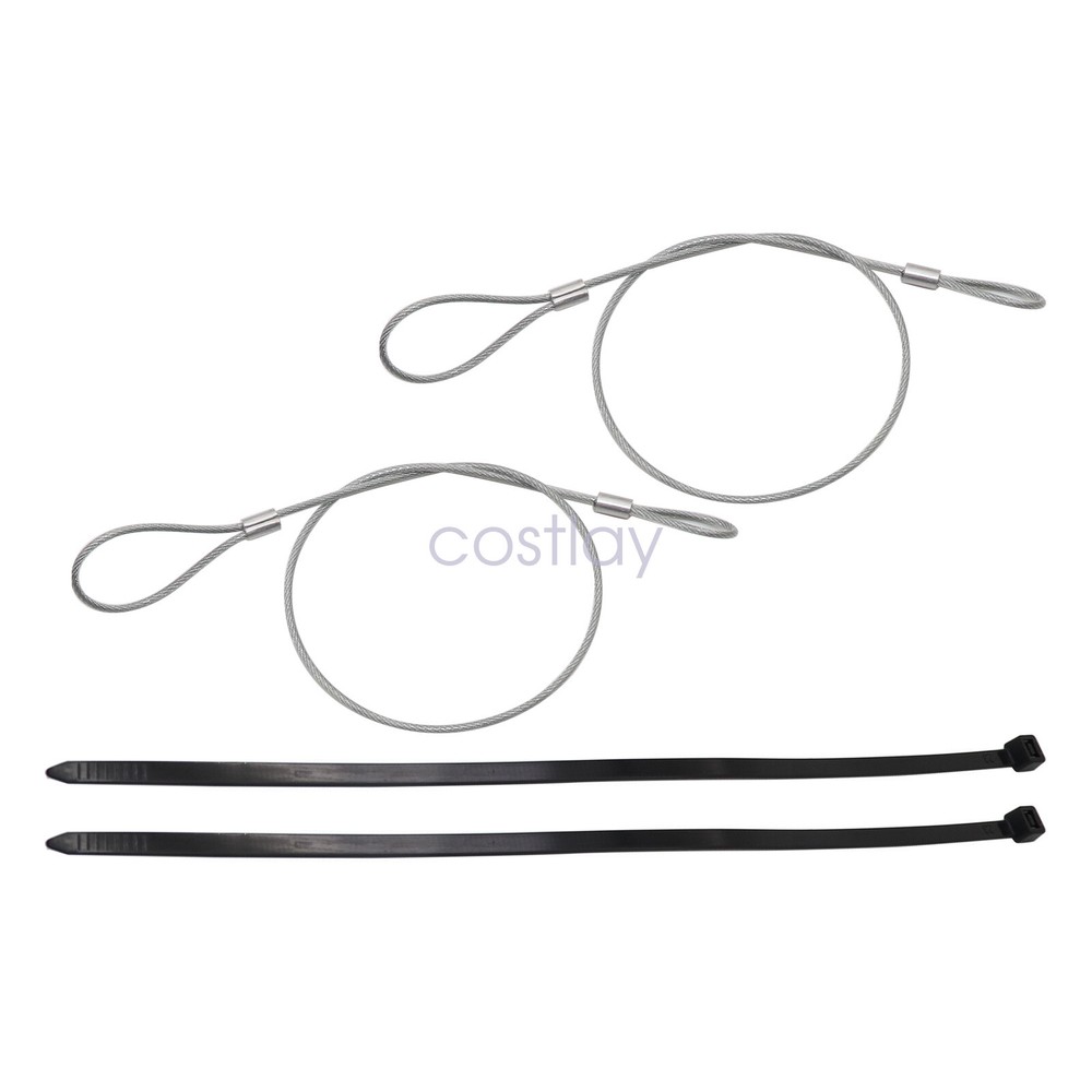 2pcs Emergency Hood Release Cable Kit for Corvette C4 1984-1995 1996