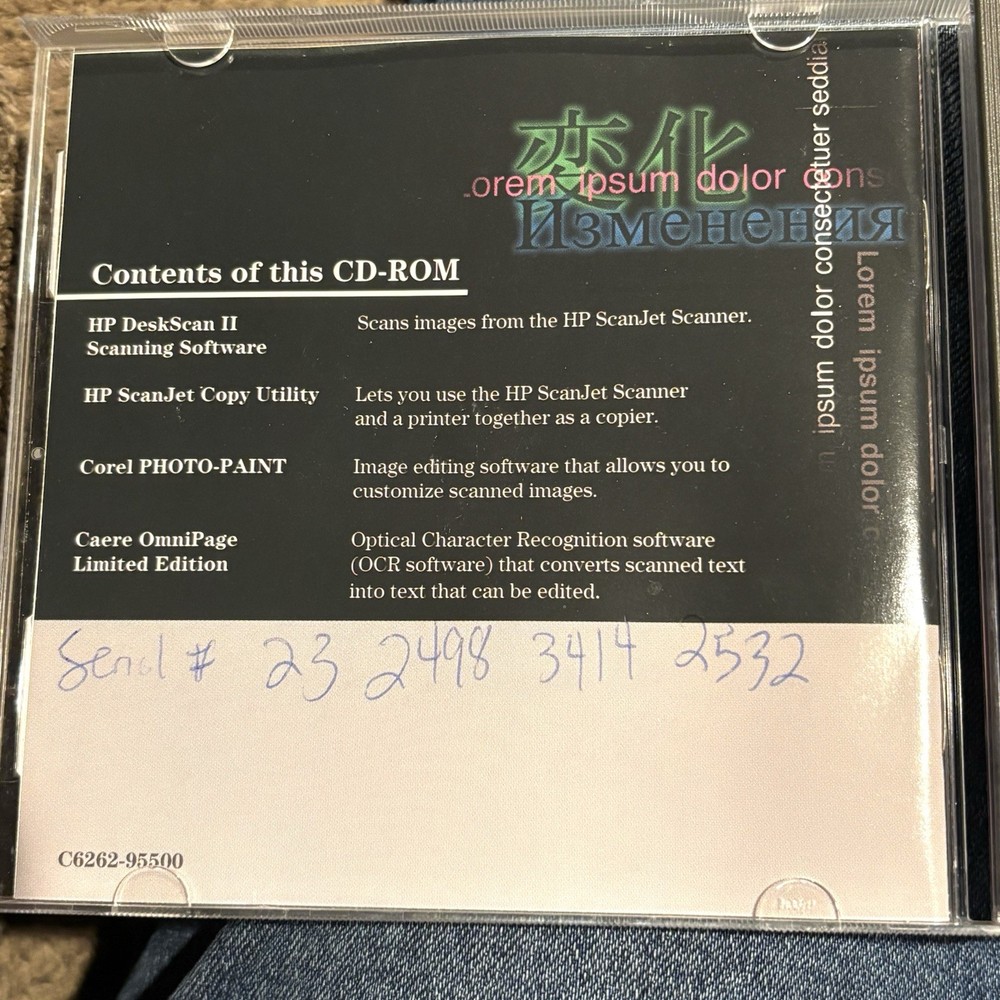 HP Scanjet 6100c series Drivers and Software CD