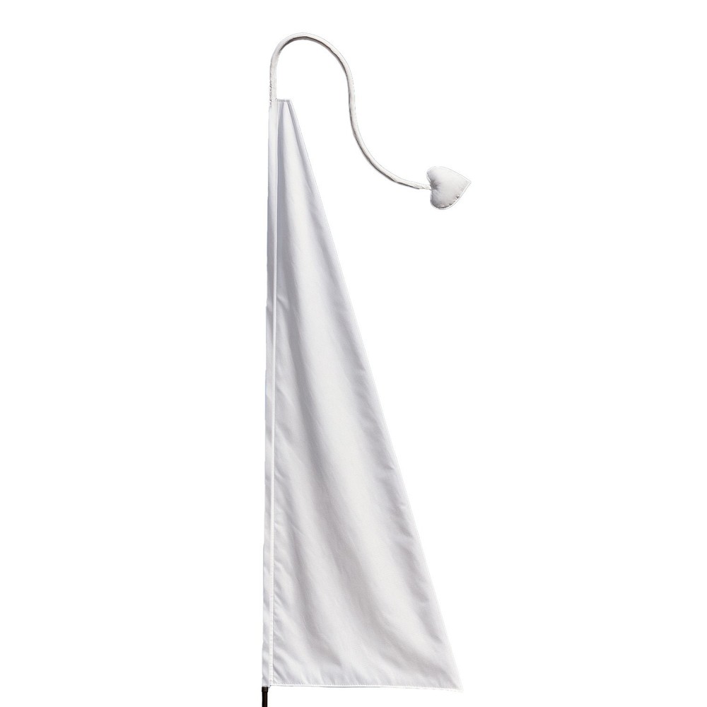 13ft White Wind Dancer White Bali Flag