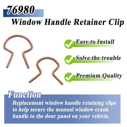 10 Pcs Universal Car Window Handle Retainer Clips