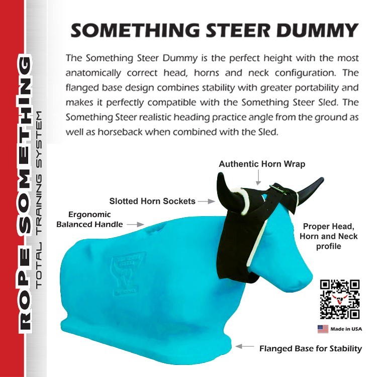7K Rope Something Steer - Heading Dummy (Turquoise)