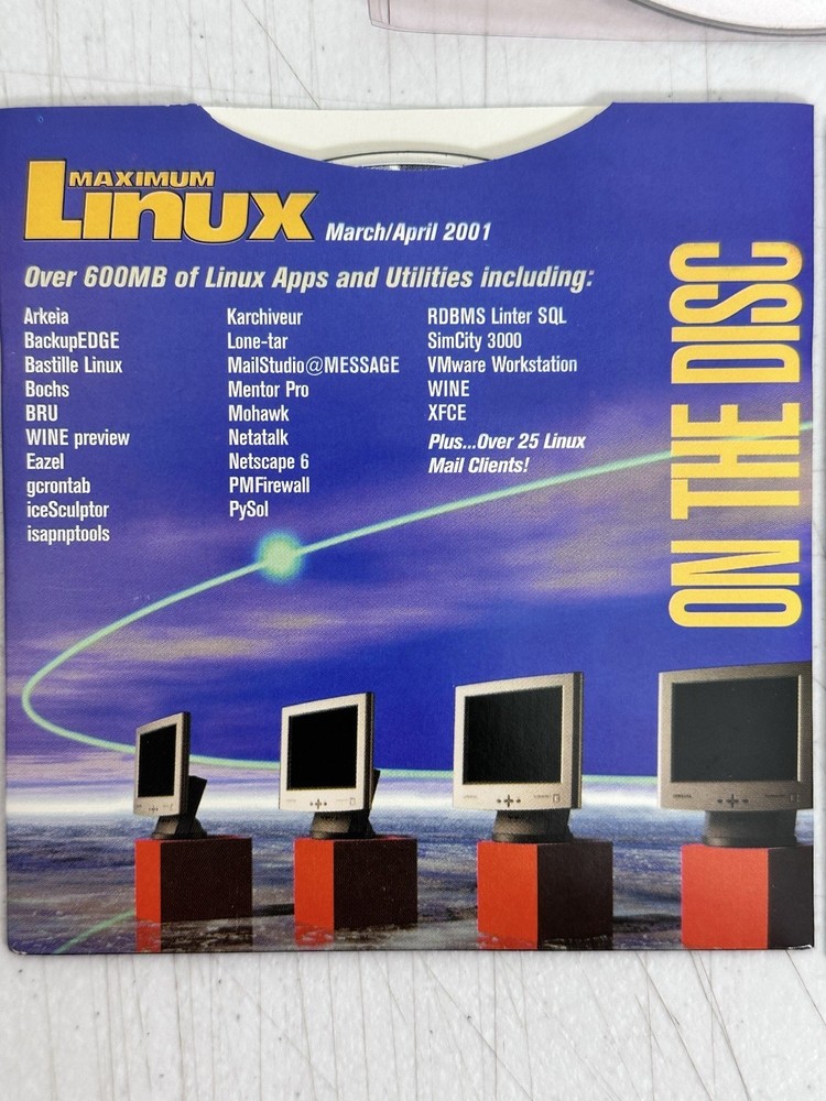 Early 2000s PC Gaming Linux Software Demos Lot Maximum Magazine CD-ROMs Vintage