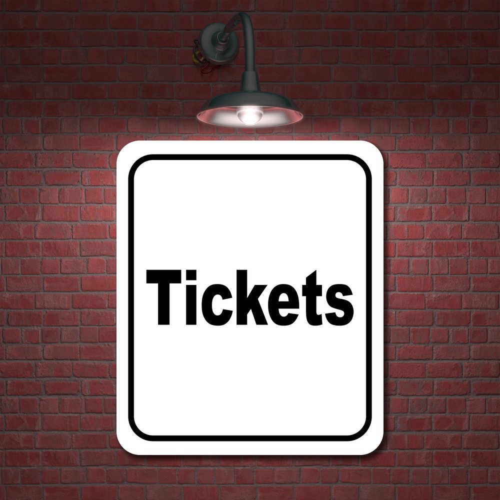 Tickets classic Aluminum Composite Sign