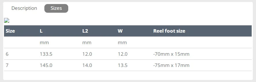 Fuji NS Plate Type Reel Seat, NS