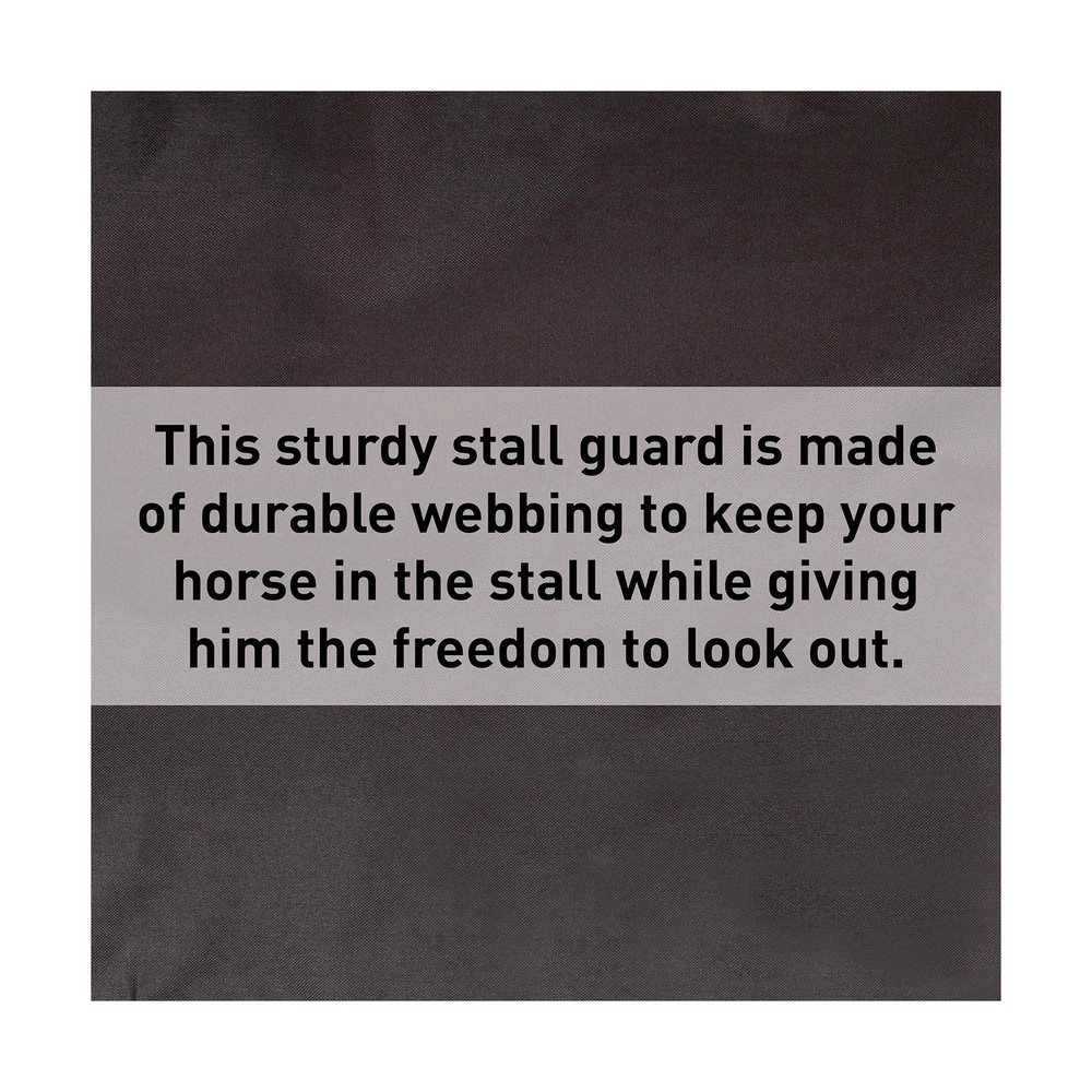 HORZE Durable Polyester Horse Stall Guard with Adjustable Straps | Measures 4...
