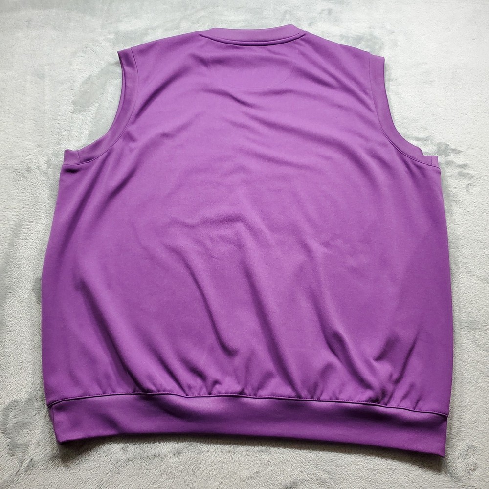 Pebble Beach Performance Golf Pullover Vest Purple Men Sz L