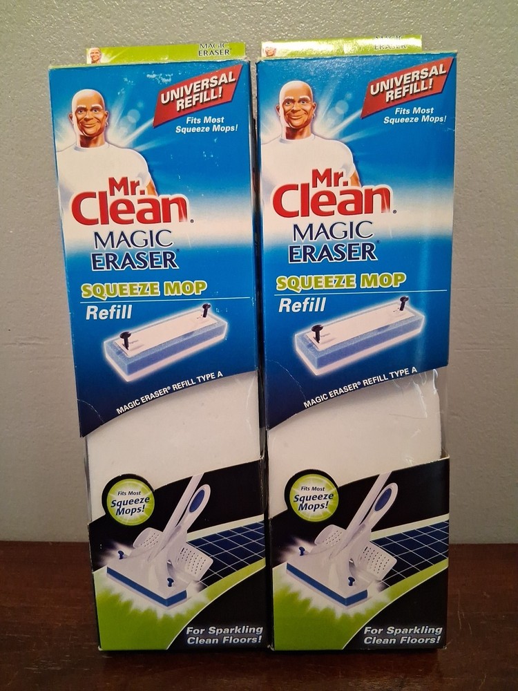 Mr Clean Magic Eraser Universal Mop Refill Type A Fits Most Squeeze Mops 2 pack