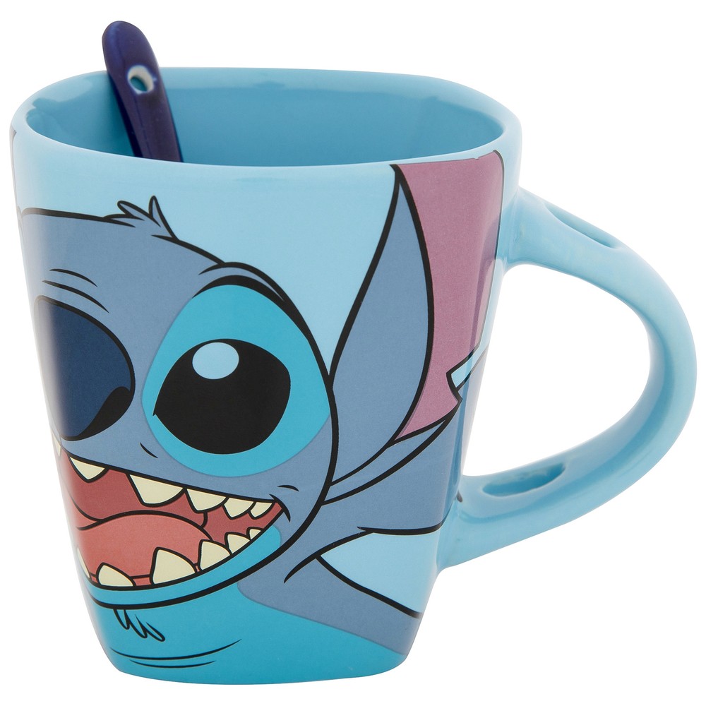 Lilo & Stitch 626 11oz Mug With Spoon Blue