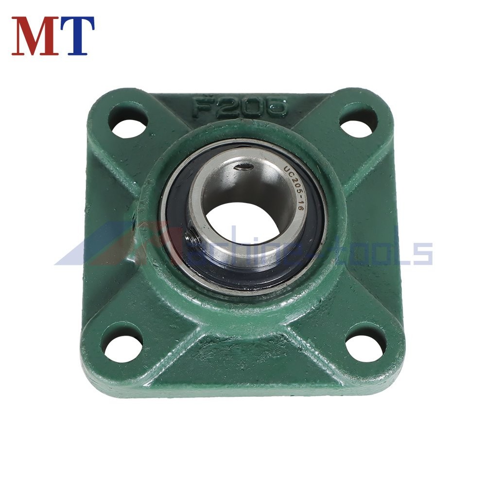 10 Pack UCF205-16 Pillow Block Flange Bearing 1" Bore 4 Bolt Solid Base