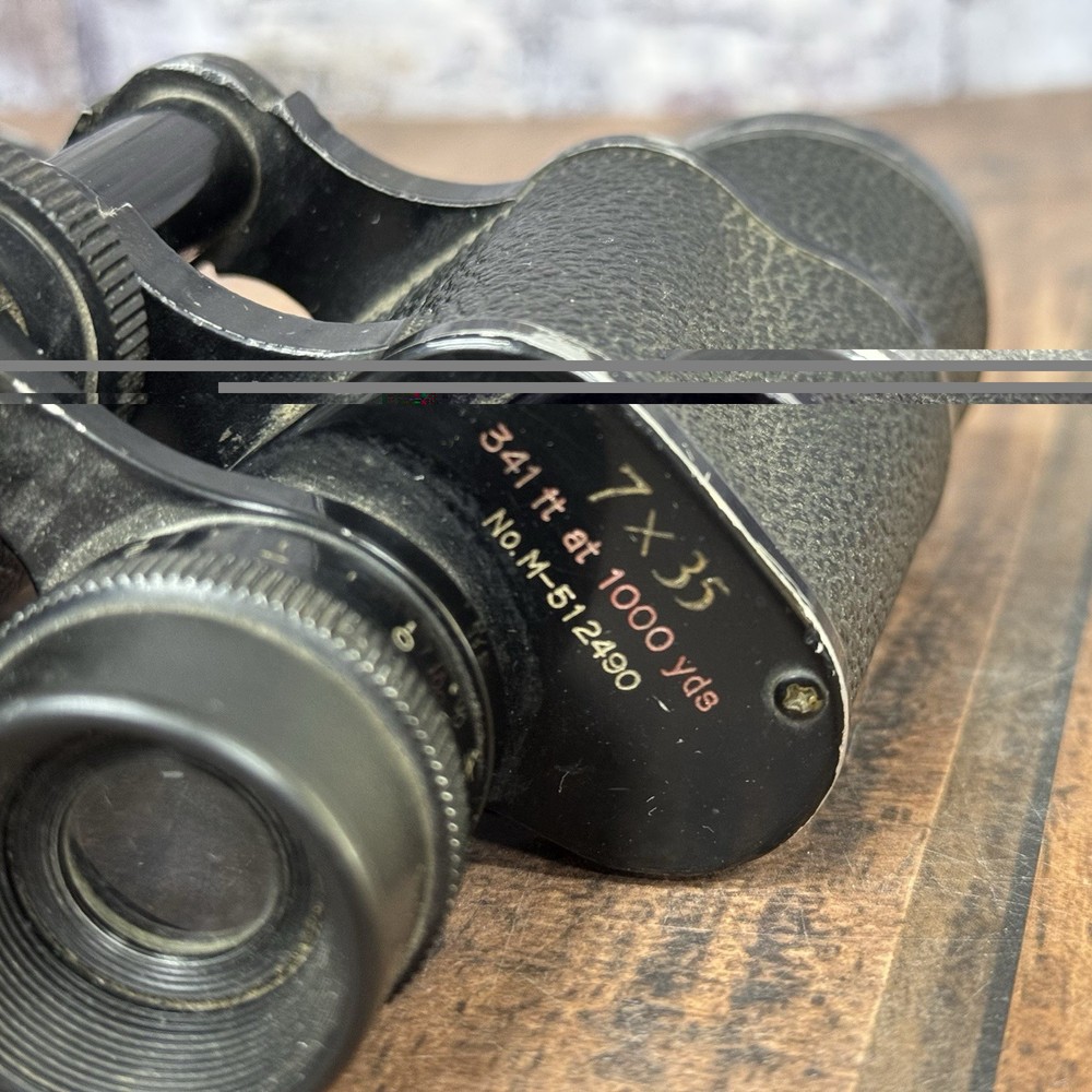 Vintage Scope 7x35 Binoculars Stereo Blue Optics