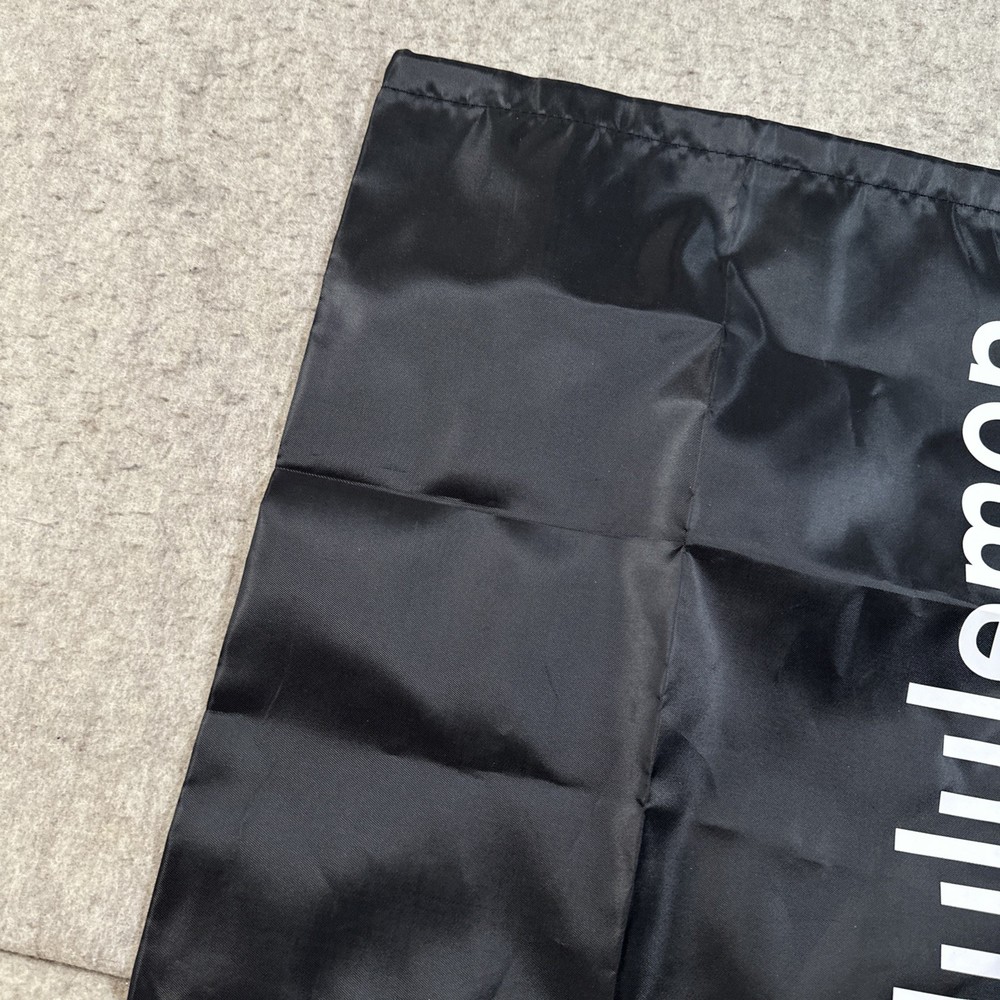 Lululemon Lightweight Gym Sack Drawstring Bag 13L Black Graphite