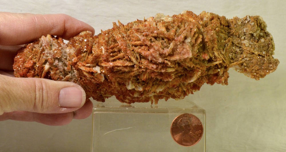 #2519 Vanadinite on Barite - Morocco - Large Display piece