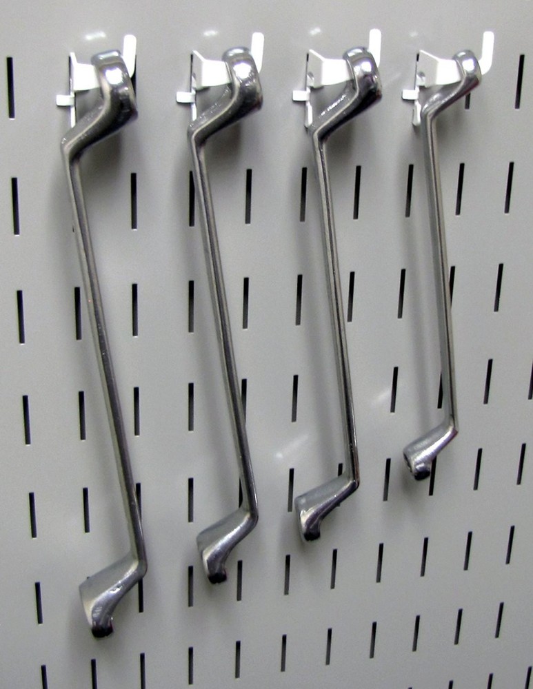 Wall Control KT-200-DLX W Slotted Storage Panel Deluxe Hook Assortment White