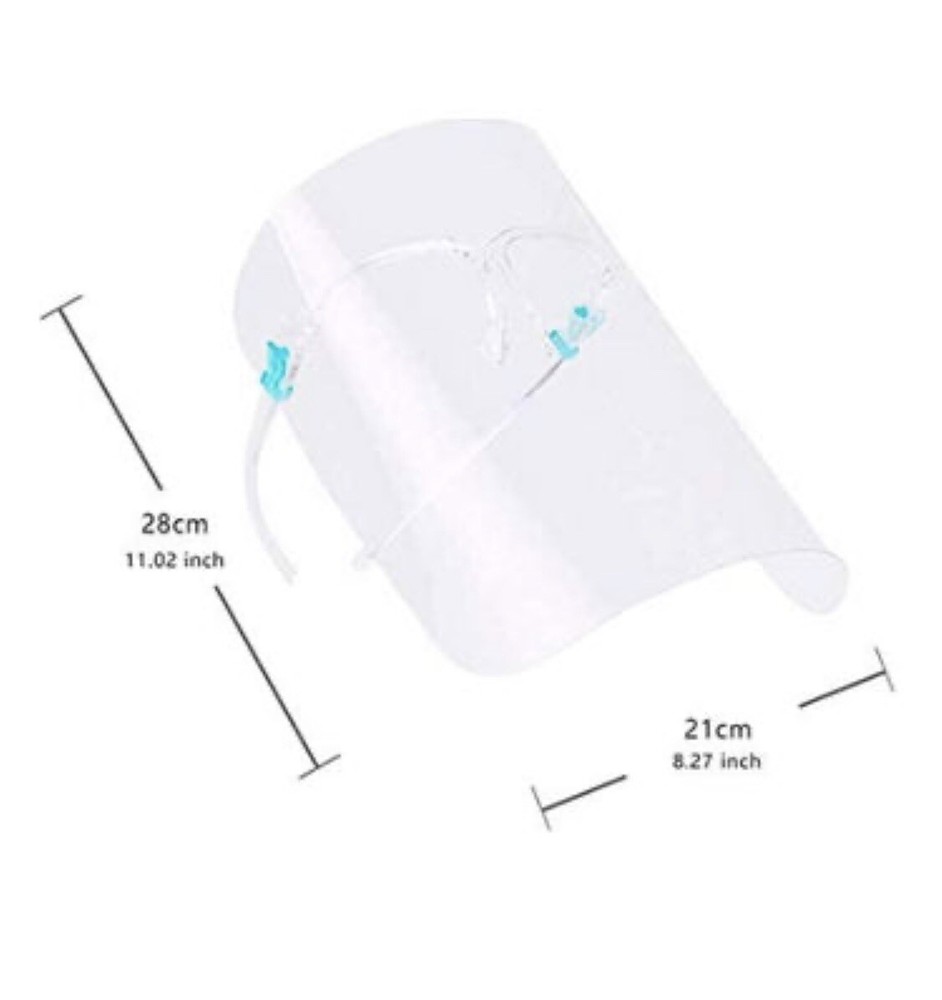 FACE SHIELD MASK • PERSONALIZED WITH MONOGRAM DECAL • CUSTOM & MADE TO ORDER