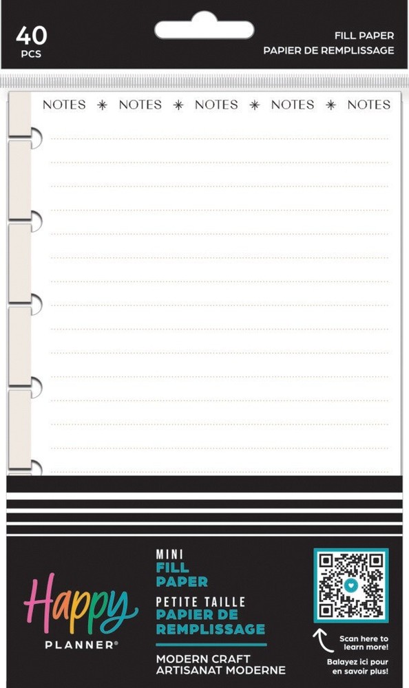 Happy Planner Modern Craft Mini Fill Paper 40/Pkg-Modern Craft