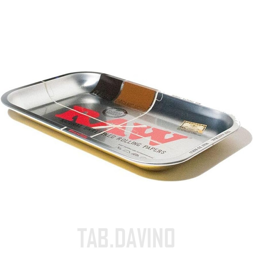 RAW METALLIC ROLLING TRAY SILVER ALUMINIUM TRAY SMALL ROLLING