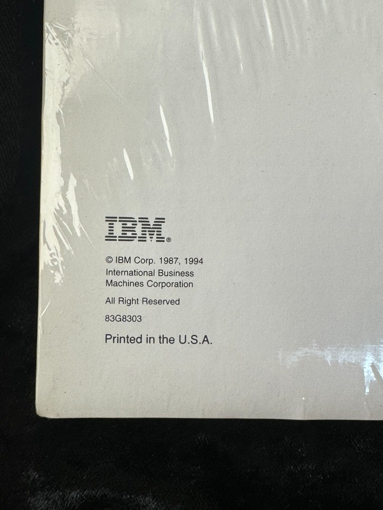 IBM OS/2 Operating System Software Information Sealed Packet