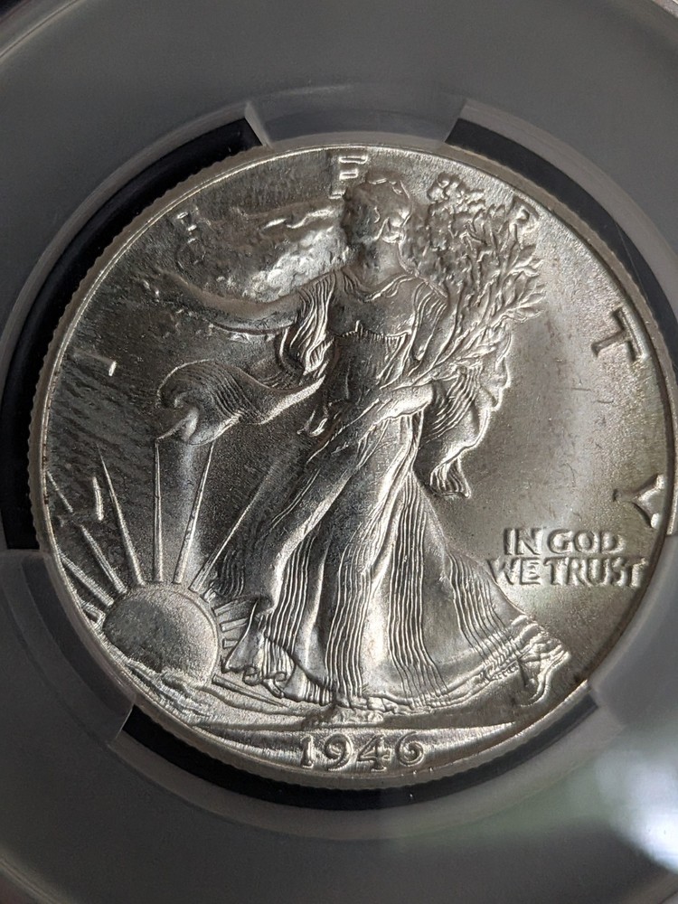 1946  D Walking Liberty Half Dollar CAC MS65