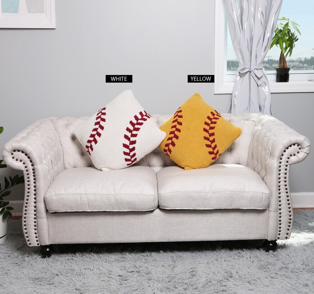 ComfyLuxe Baseball & Softball Pattern Cushion Cover