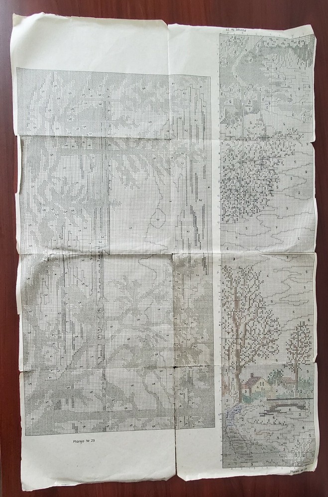 Gobelin Stitch Needlepoint Patterns Book + Large Patterns Vintage Romanian