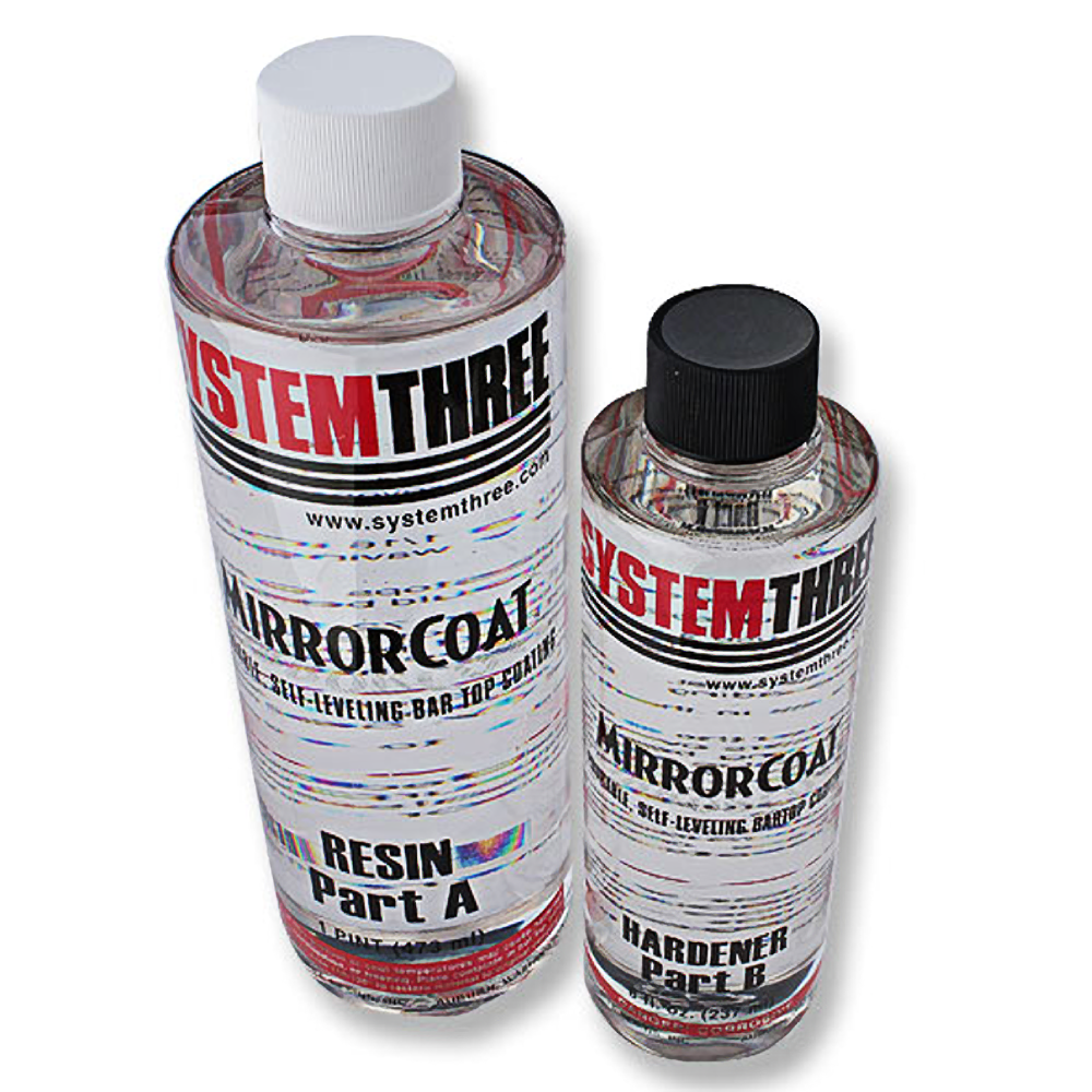 System Three Mirror Coat Bar Top Finish, 1.5 Pint