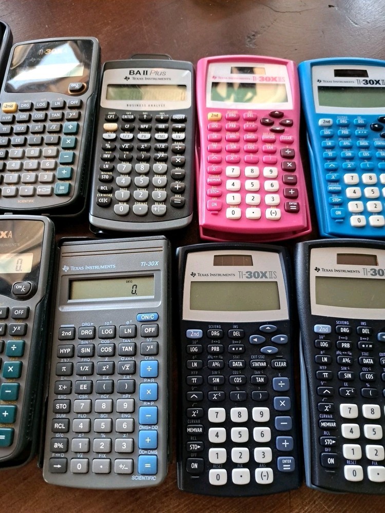 16 Calculators TI/Casio/BA Various Types Tested/Working!!