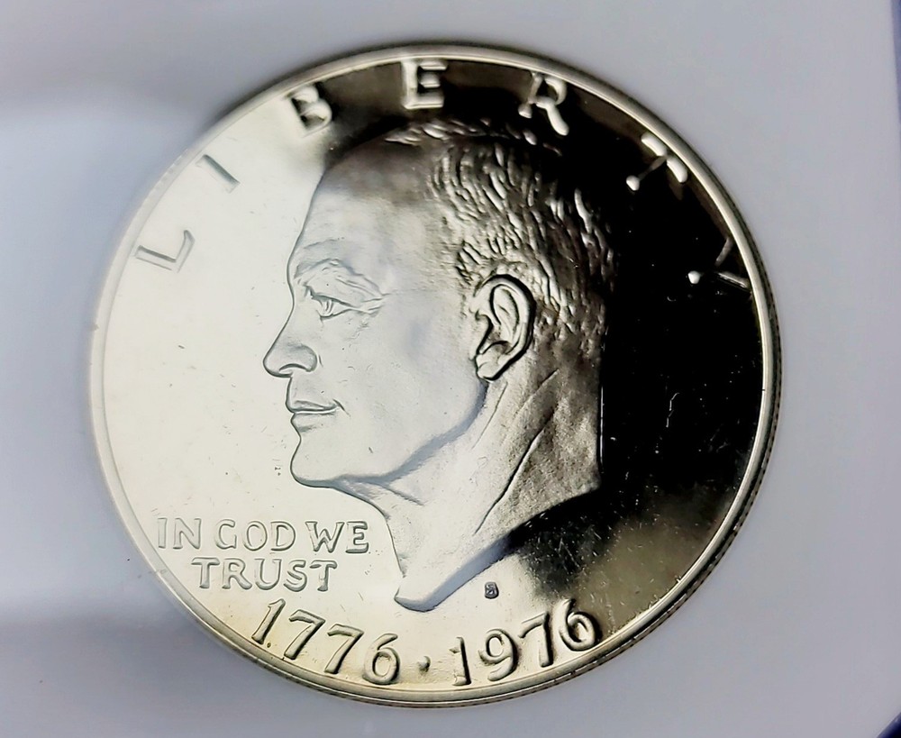 1976-S Silver Eisenhower Dollar Type 2 Clad PR70 DCAM