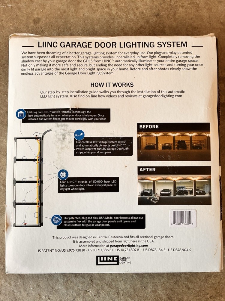 LIINC Garage Door Lighting System