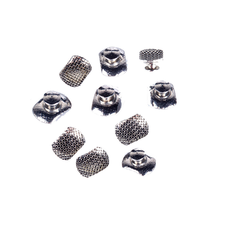 8Type AZDENT Dental Orthodontic Lingual Buttons Bondable Round Base/Rectangular