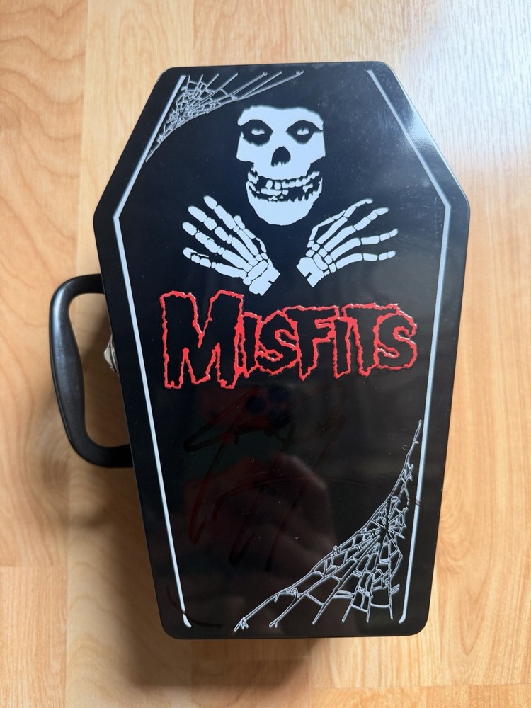Misfits Coffin-Shaped Metal Lunchbox signed