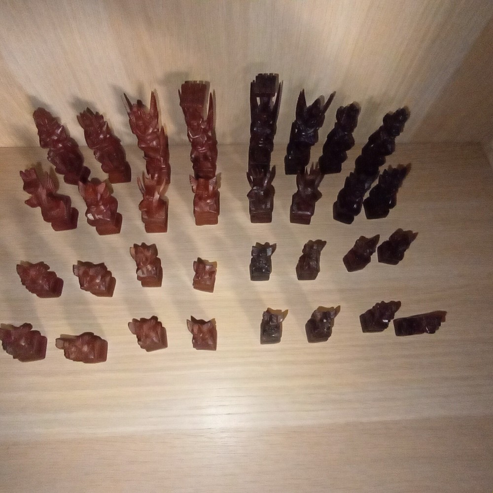 Hand Crafted Indonesian Chess Pieces