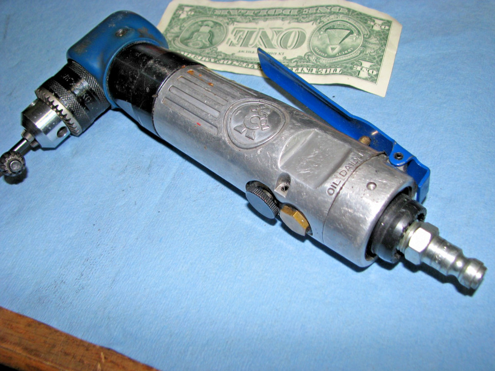 Cornwell Tools 3/8” Reversible Right Angle Air Drill with Head Boot CAT375RA 2D