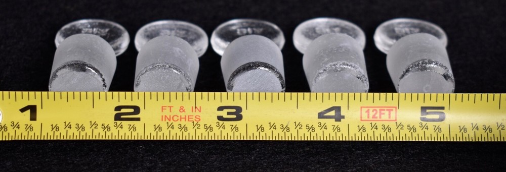 5 Count Kimax # 16 Penny Head Glass Stoppers