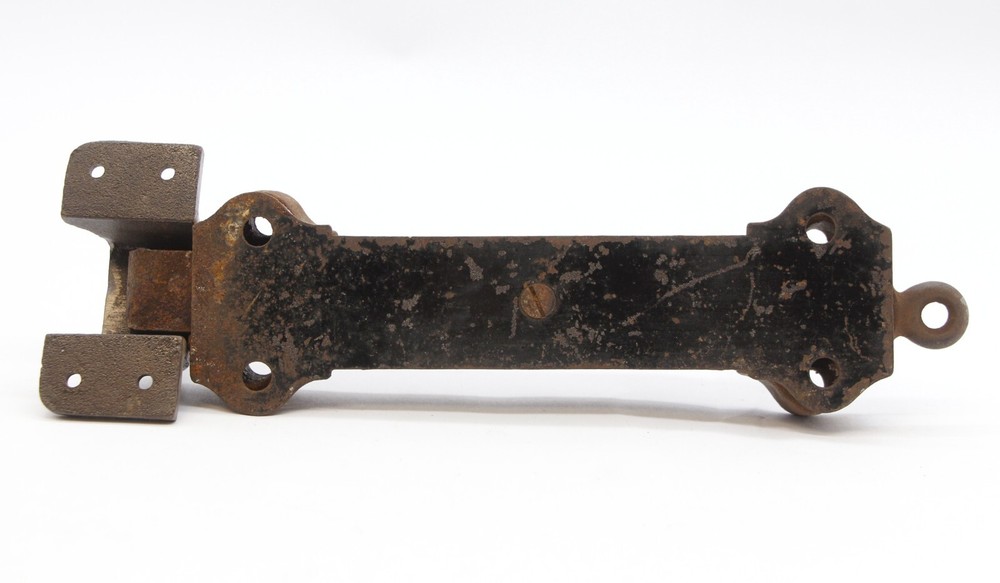 Antique Victorian Cast Iron Spring Door Bolt