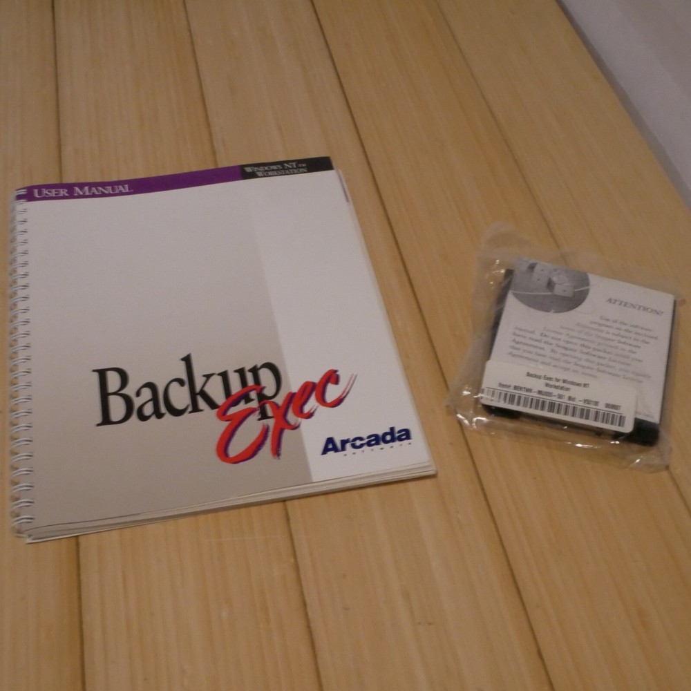 NOS Sealed Backup Exec Windows NT Workstation Edition Seagate Arcadia Software