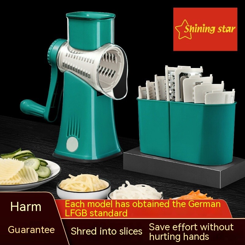 Multi-function Vegetable Chopper Hand Roller Grater Slicer Potato Grater Shredde