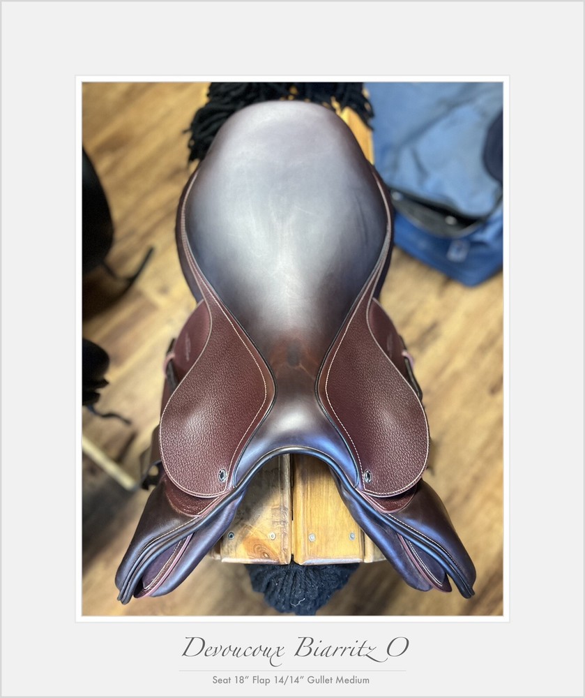 Devoucoux Biarittz O Jump Saddle. 18” M