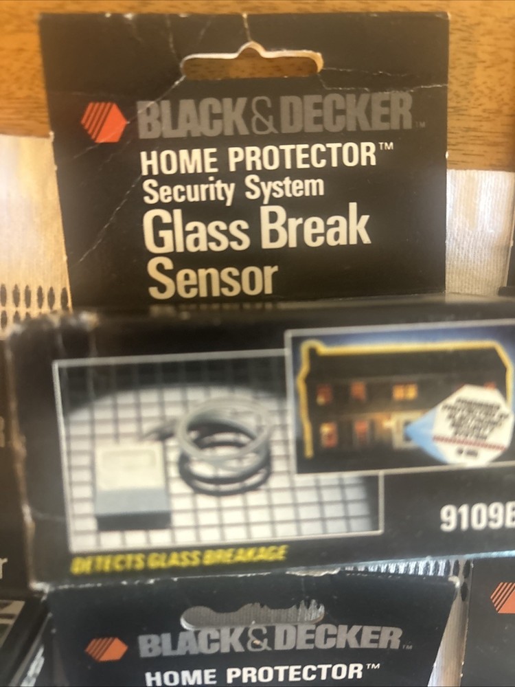 5 Vintage NOS Black & Decker Home Protector Entry Sensor Security Sensor