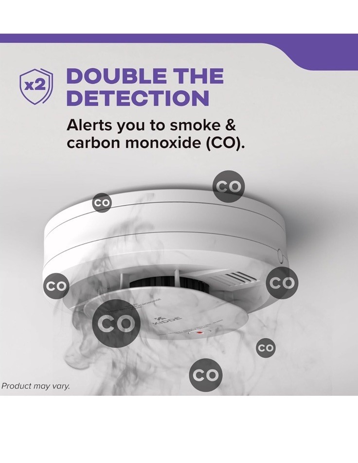 Kidde Smoke & Carbon Monoxide Detector, AA Battery Powered, 2 Pack