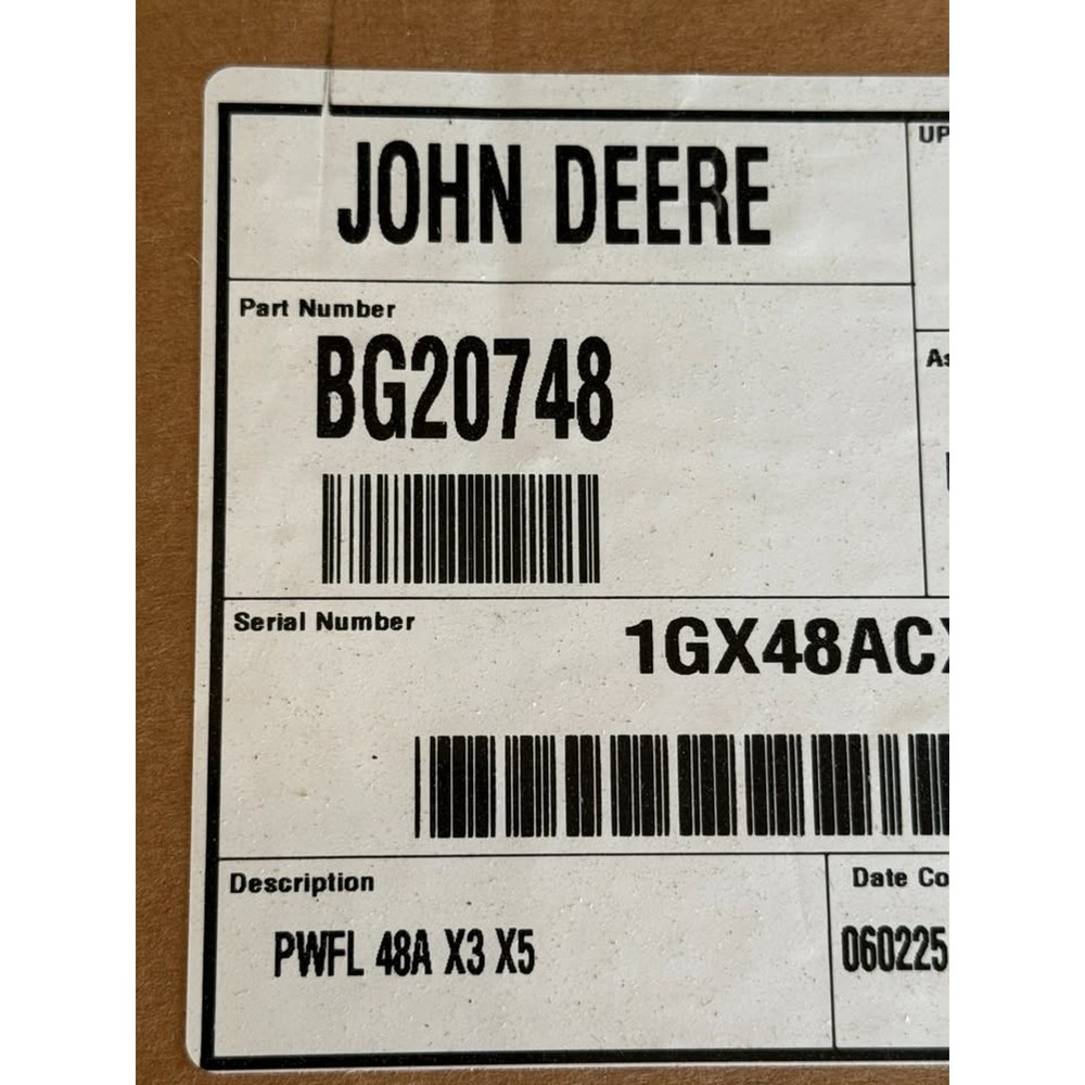 John Deere BG20748 Blower Attachment for Mower Deck