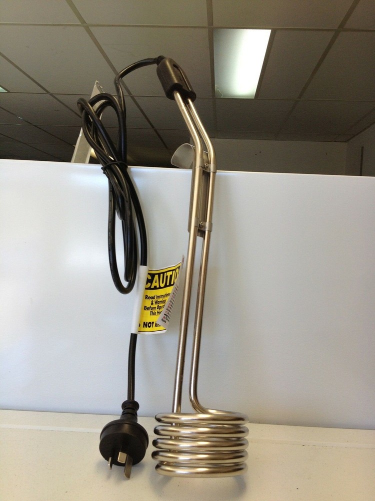 2 X BRAND NEW HOT WATER IMMERSION PORTABLE HEATER ELEMENT 2400W 240V