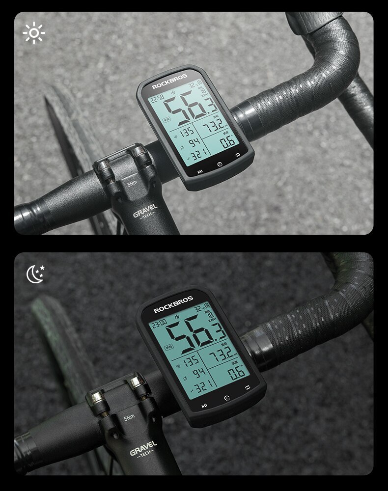 ROCKBROS Bicycle Computer M1 GPS ANT Bluetooth Wireless Rainproof Cadence Sensor